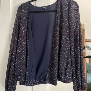Madewell Polkadot Wrap Shirt